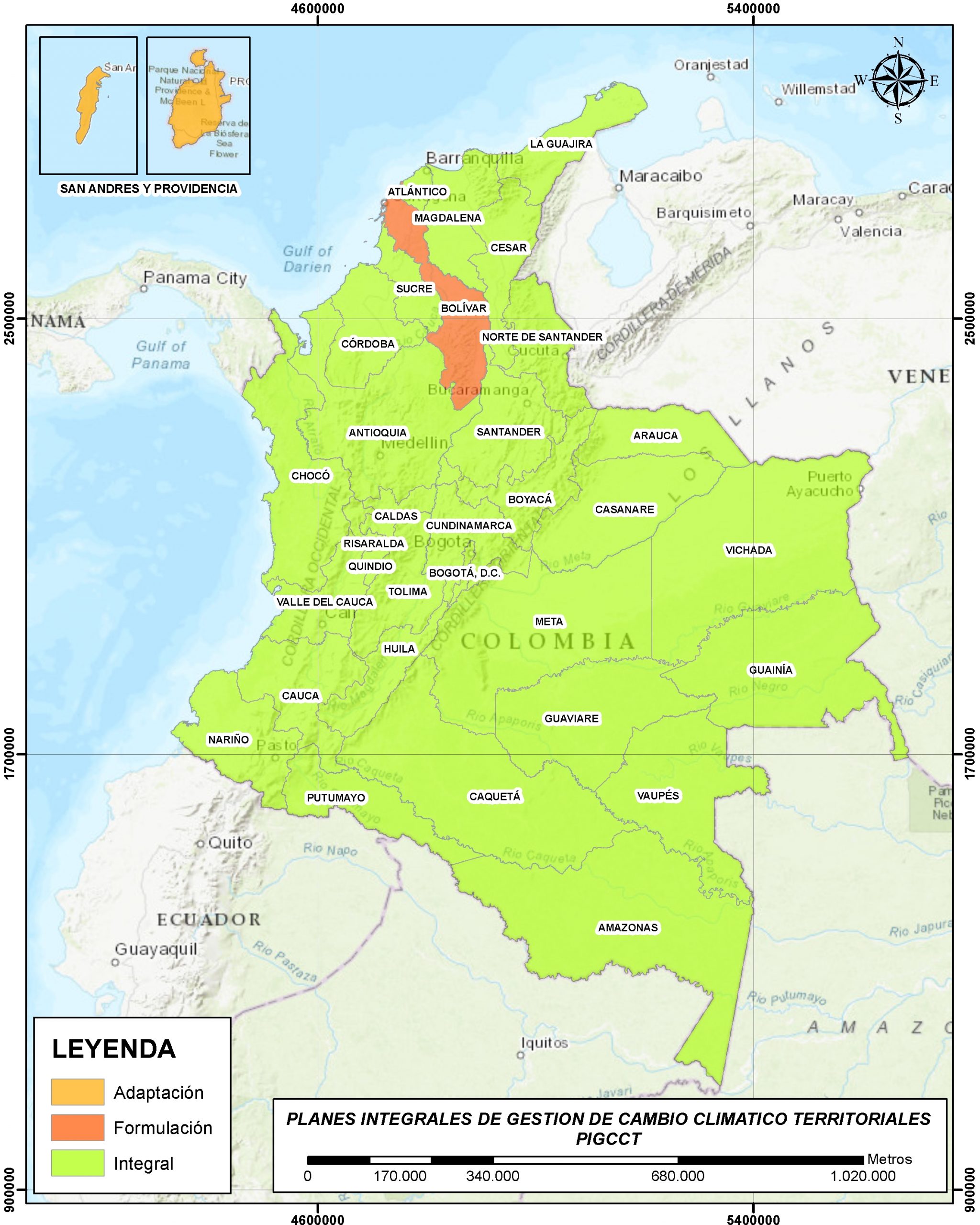 Mapa Colombia